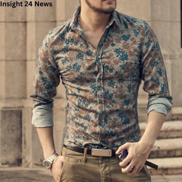 299 rs only flower style casual men shirt long sleeve thesparkshop.in