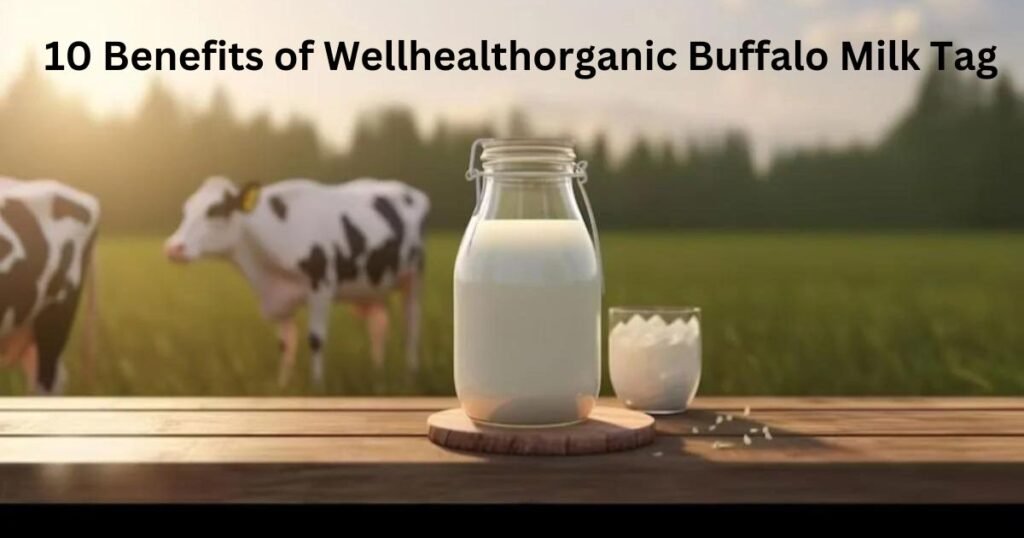 wellhealthorganic buffalo milk tag