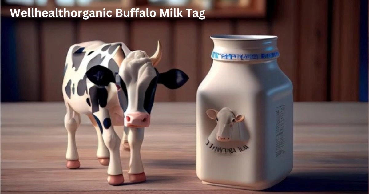 wellhealthorganic buffalo milk tag